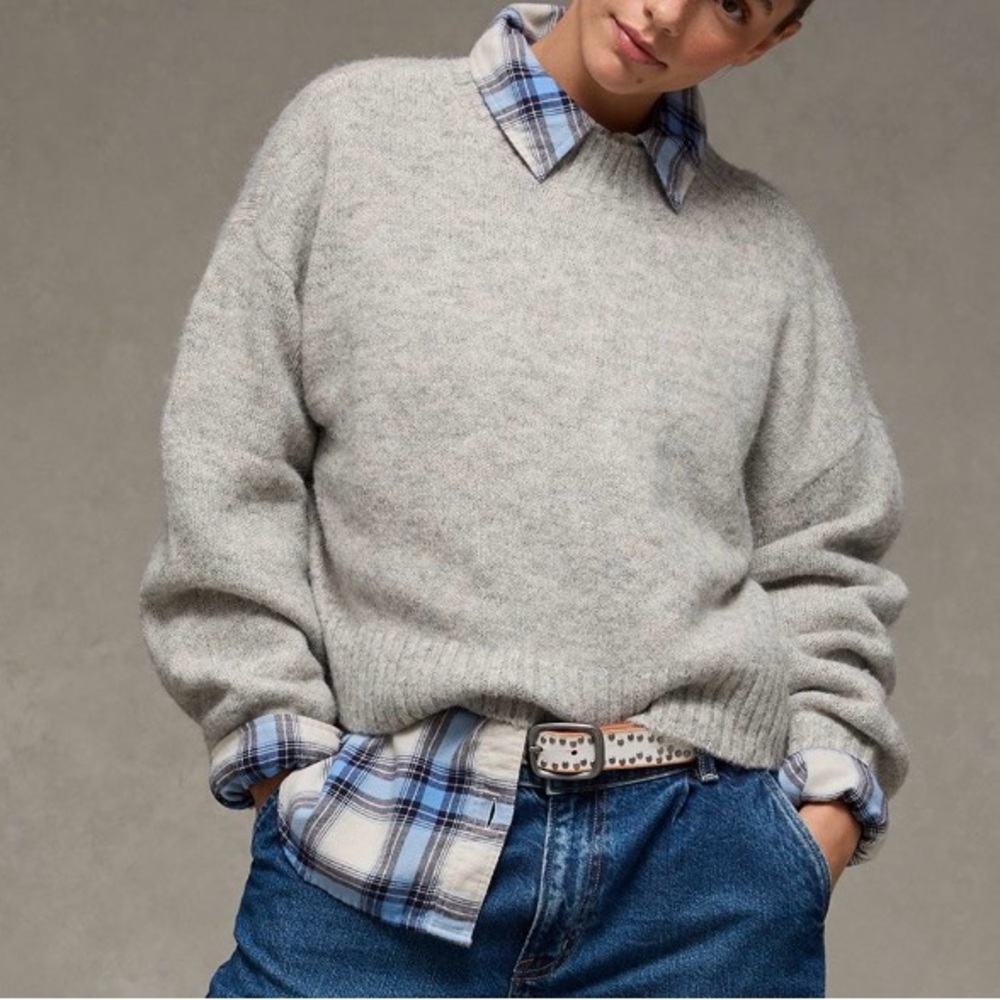 Light Gray Crewneck Sweater